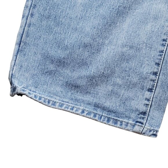 Shein Large 8/10 Crescent Shaped Distressing Light Wash Jeans Blue - Picture 6 of 9